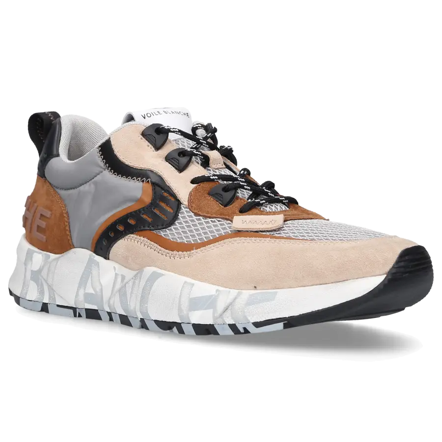 VOILE BLANCHE - Sneaker low CLUB 01 Veloursleder - braun