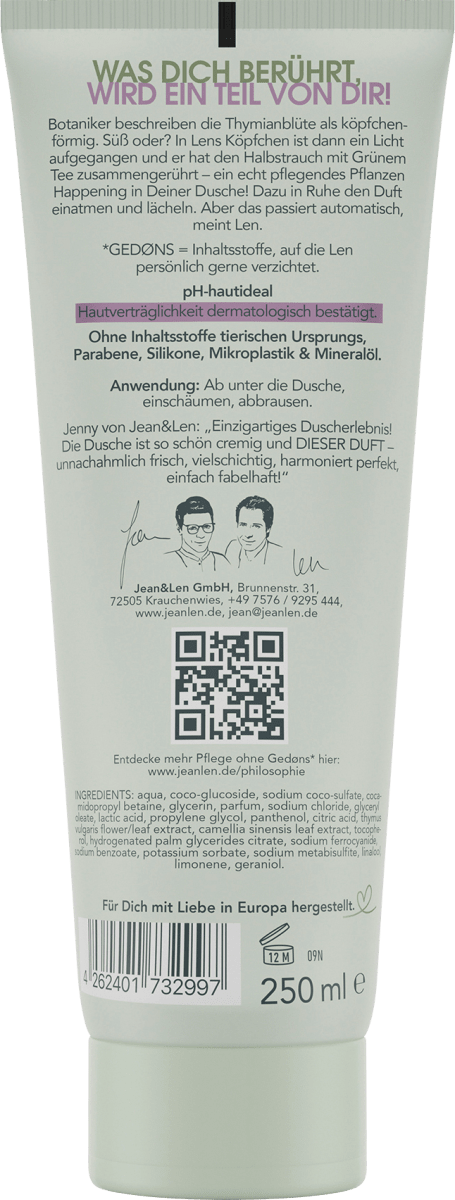 Duschgel Grüner Tee Thymian, 250 ml