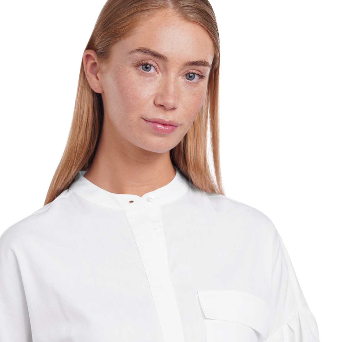 Damen Bluse mit Stehkragen