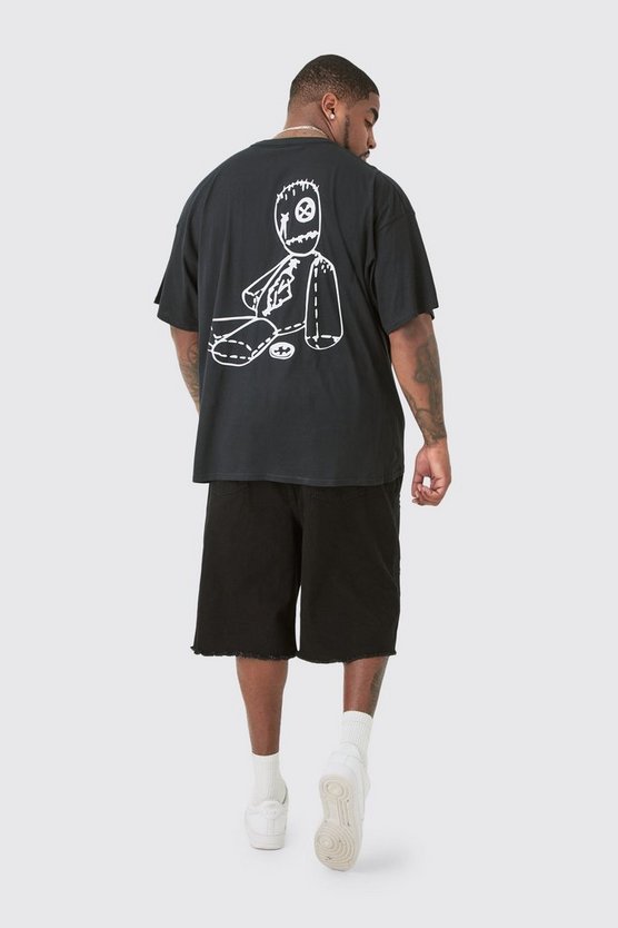 Plus T-Shirt mit lizenziertem Korn-Print