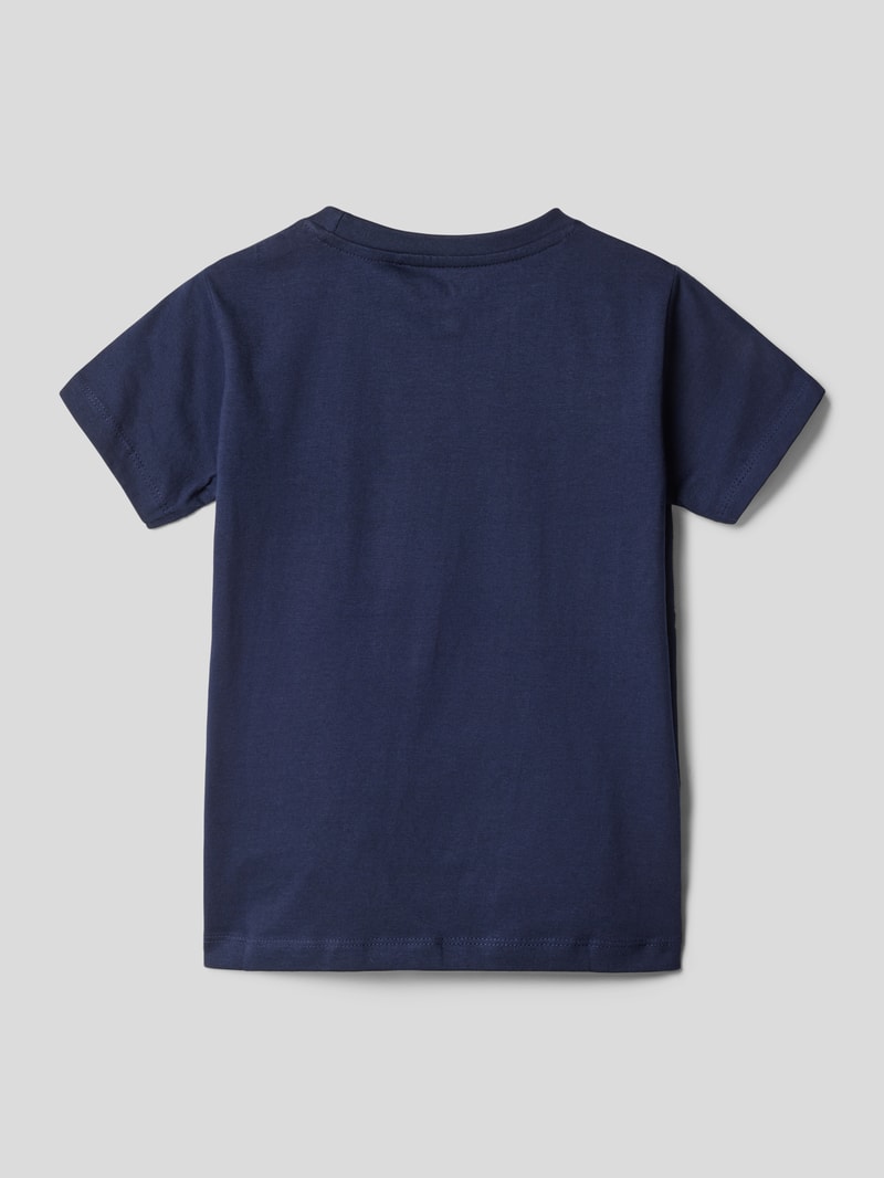 T-Shirt mit Motiv-Print in blau