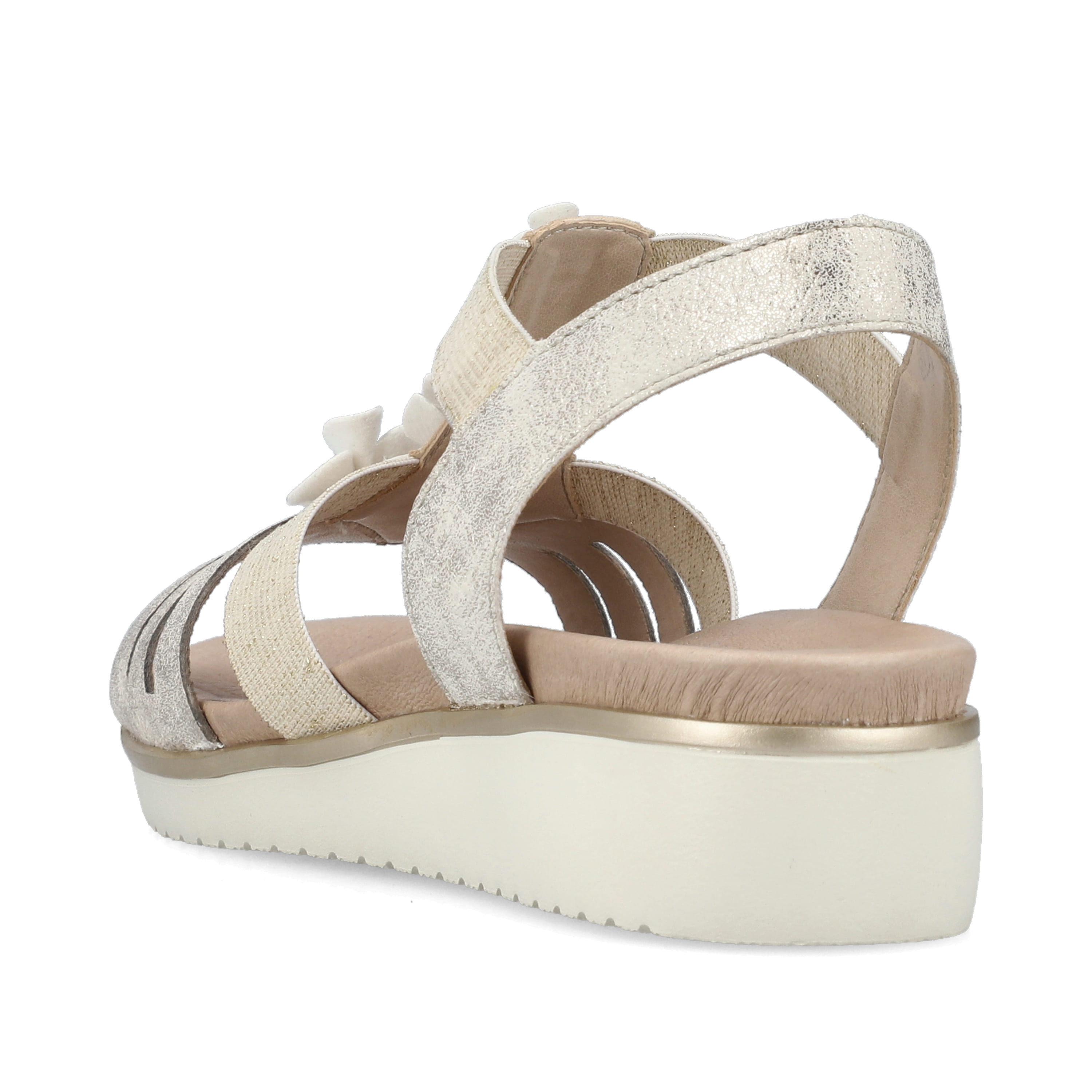 Rieker Damen Keilsandaletten hellbeige