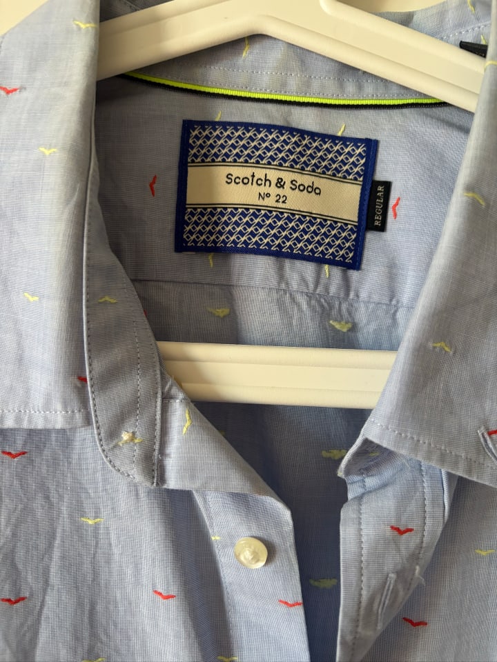 Scotch & Soda Hemd - Regular fit - in Hellblau günstig kaufen XL