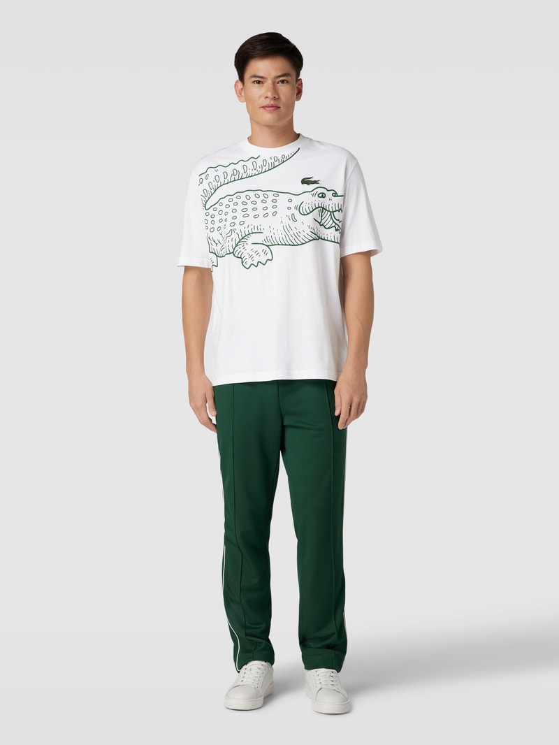 T-Shirt mit Motiv-Print in weiß