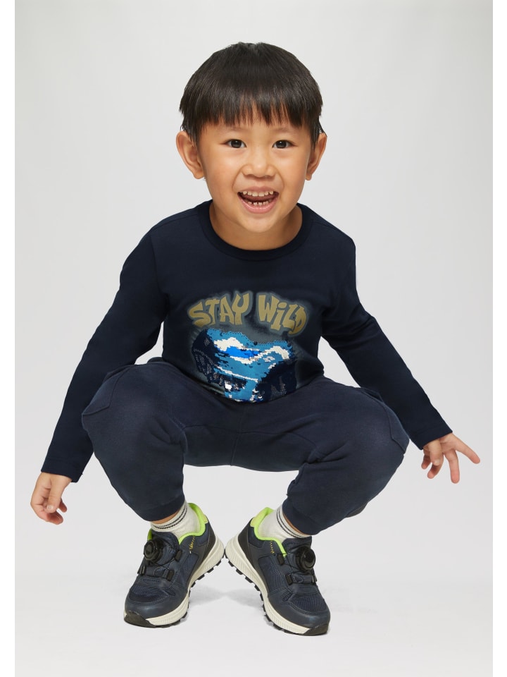 s.Oliver T-Shirt langarm in Blau günstig kaufen