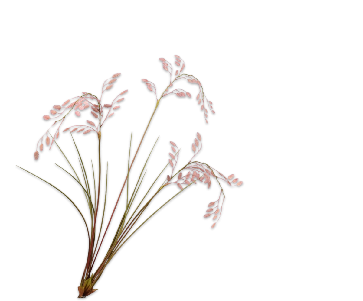 Trendhopper Kunstblume Graszweig Rosa 102 cm