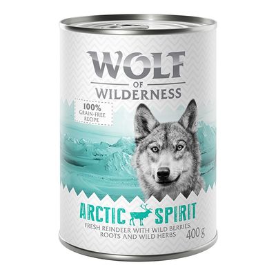 Sparpaket Wolf of Wilderness Adult 24 x 400 g - Single Protein