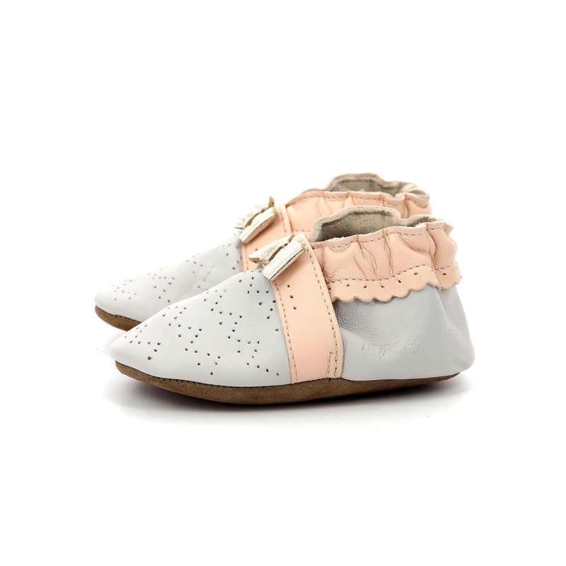 Chaussons cuir tannage vegetal Happy Mood