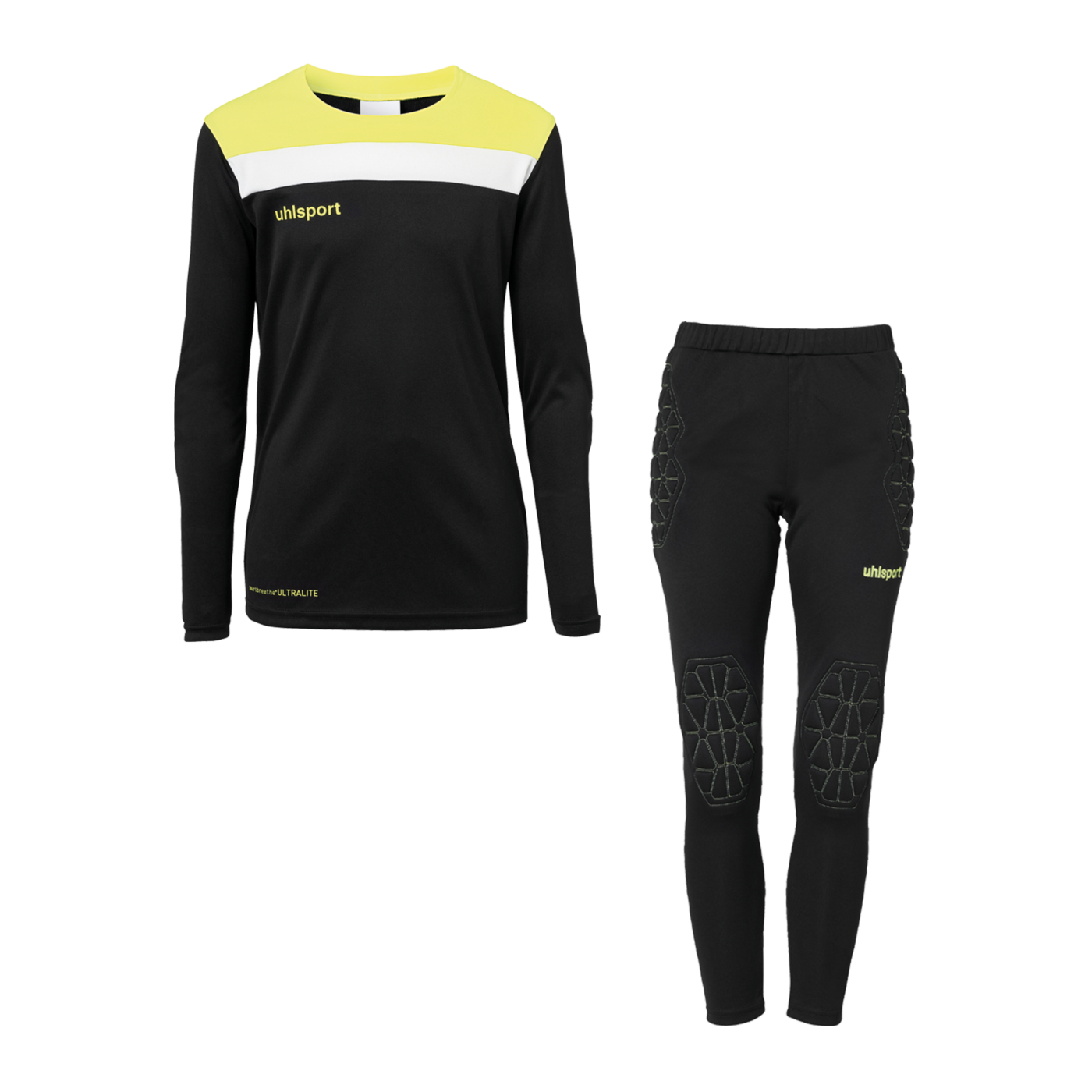 Uhlsport Offense 23 Torwartset Kids LA Schwarz F02