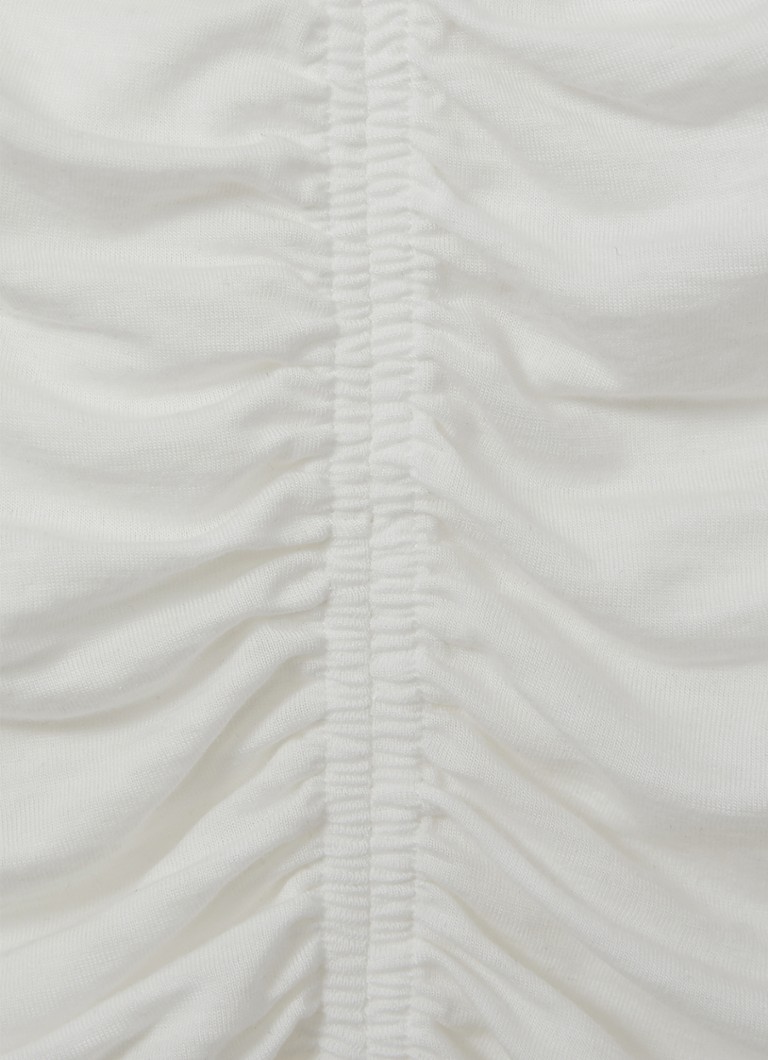 Top Simone de Reiss in misto lana con dettagli a pieghe