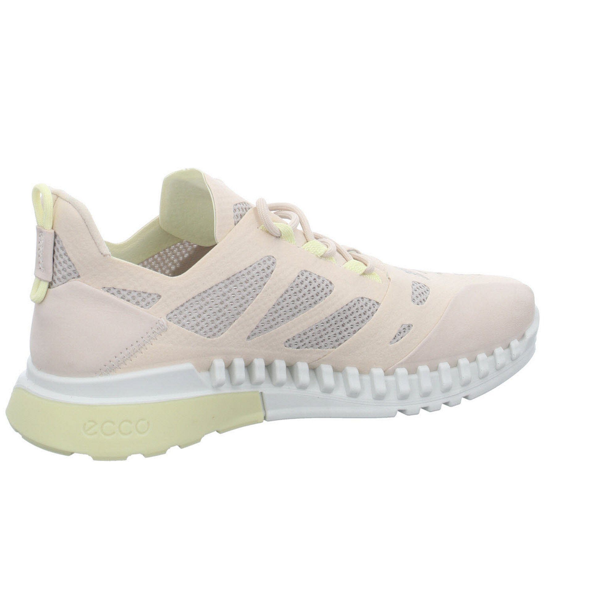 Ecco Damen Sneaker Schuhe Zipflex Sneaker Schnürschuh Leder-/Textilkombination