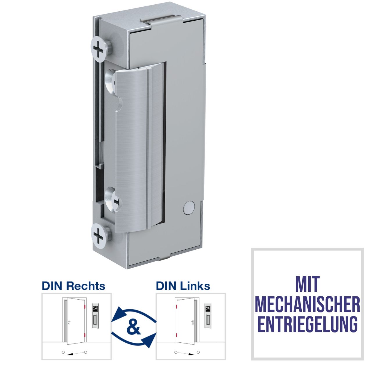 Basi Elektro-Türöffner - ET 94 - mechanischer Entriegelung - Einsatz für 10-24 Volt - R/L