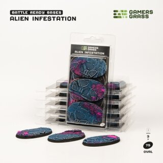 Battle Ready Bases - Alien Infestation Oval 75mm (3)