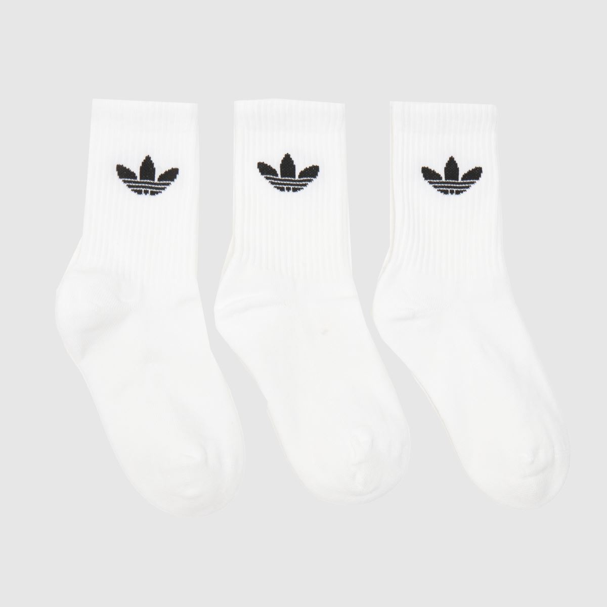adidas fehér és fekete gyerek eredeti crew zokni 3 db-os csomag