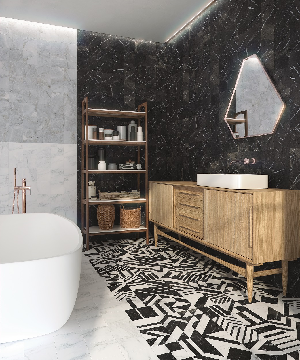 BOXTEC MARBLE VERSA 16.5 x 16.5 Feinsteinzeug Wand- und Bodenfliese Keramikfliese Fliese