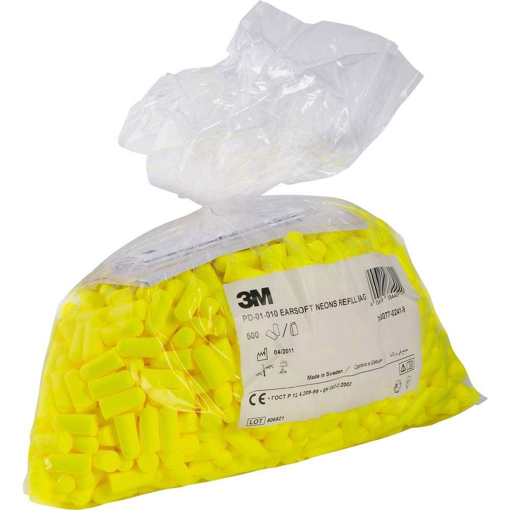 3M Gehörschutzstöpsel 3M PD-01-010 E-A-RSOFT TOP-UP NEON SNR 36db 500