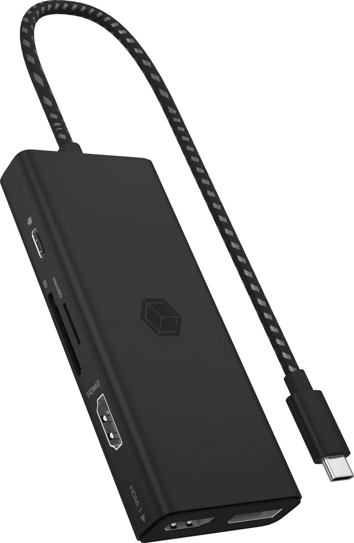ICY BOX Laptop-Dockingstation ICY BOX USB Type-C Notebook DockingStation, zu 9 weiteren Anschlüssen