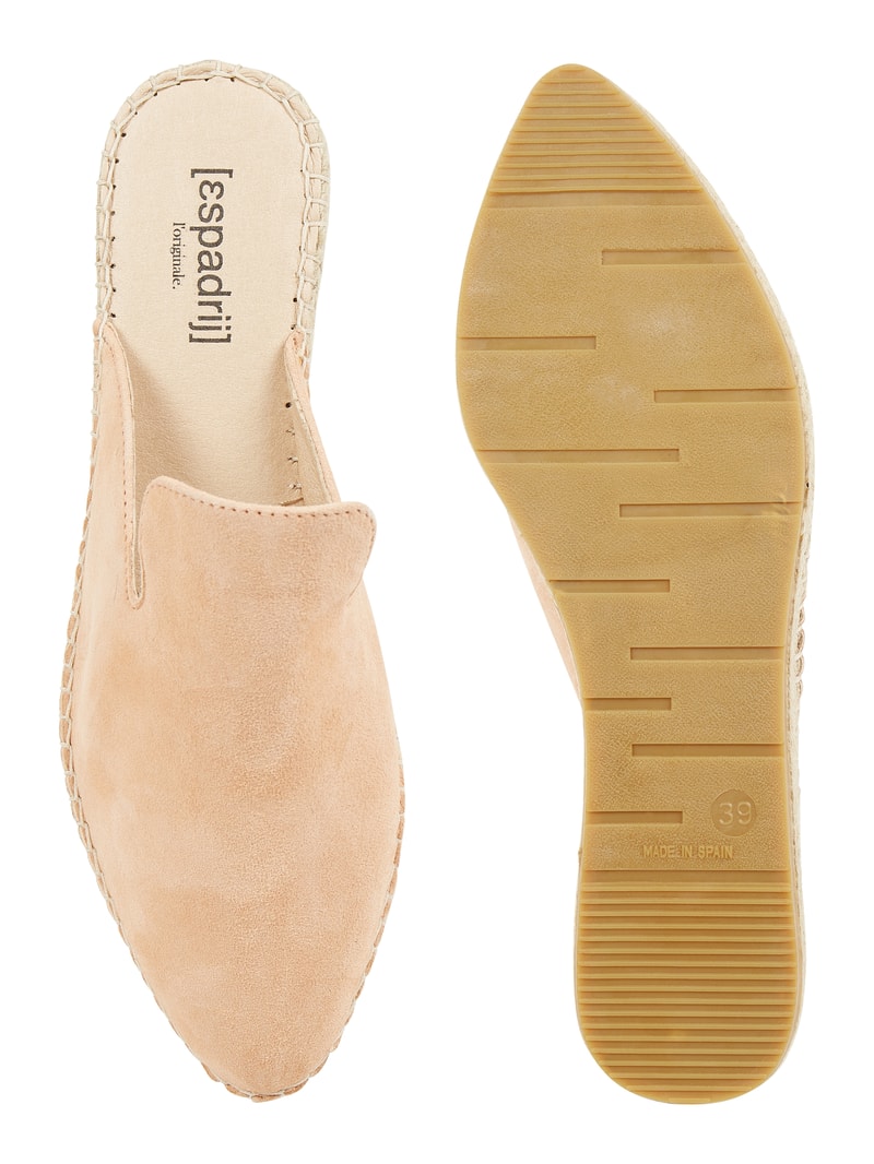 Pantolette aus Leder Modell 'Marrakesh' in apricot