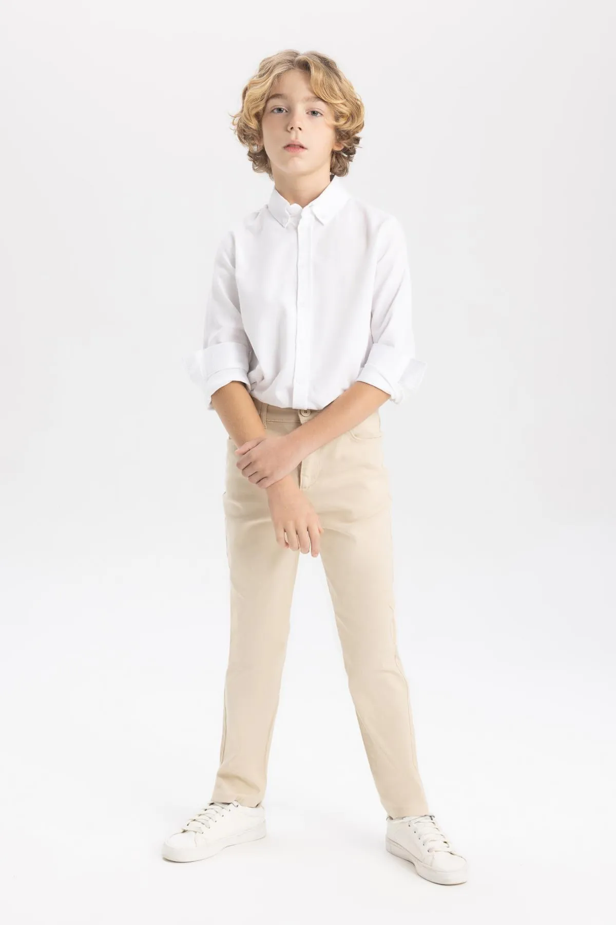 DeFacto  23. April Kindertag-Hose aus Gabardine mit geradem Bein für Jungen X4224a624sm
