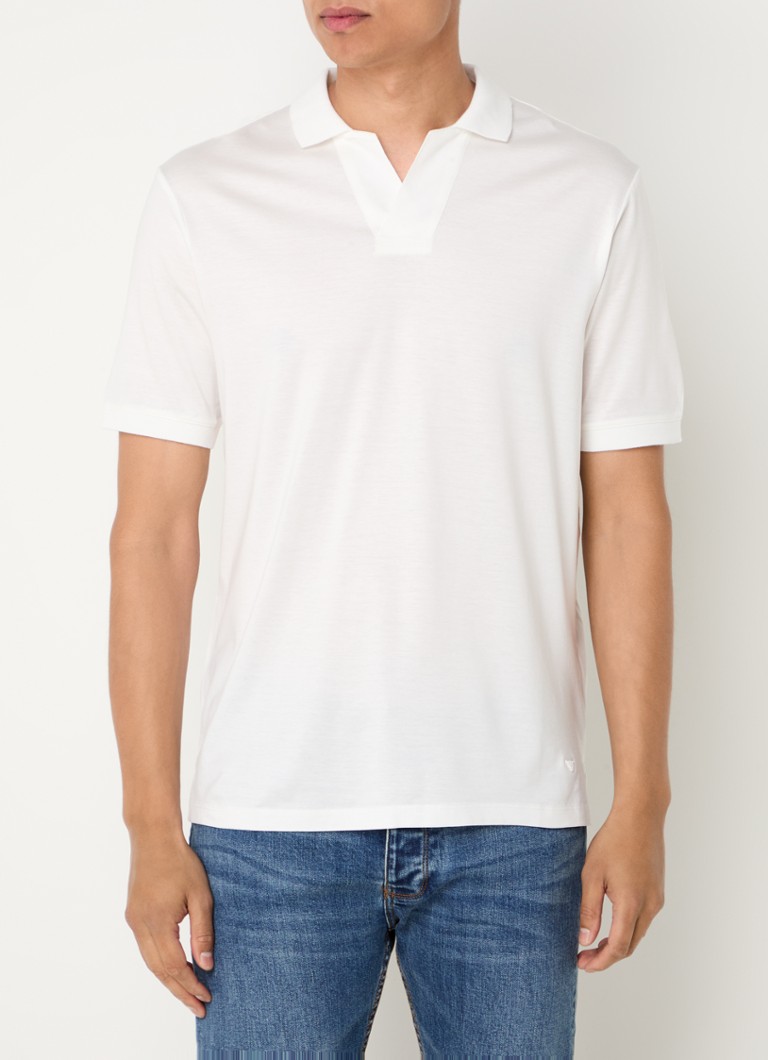 Polokošeľa Emporio Armani Regular fit zo zmesi lyocellu
