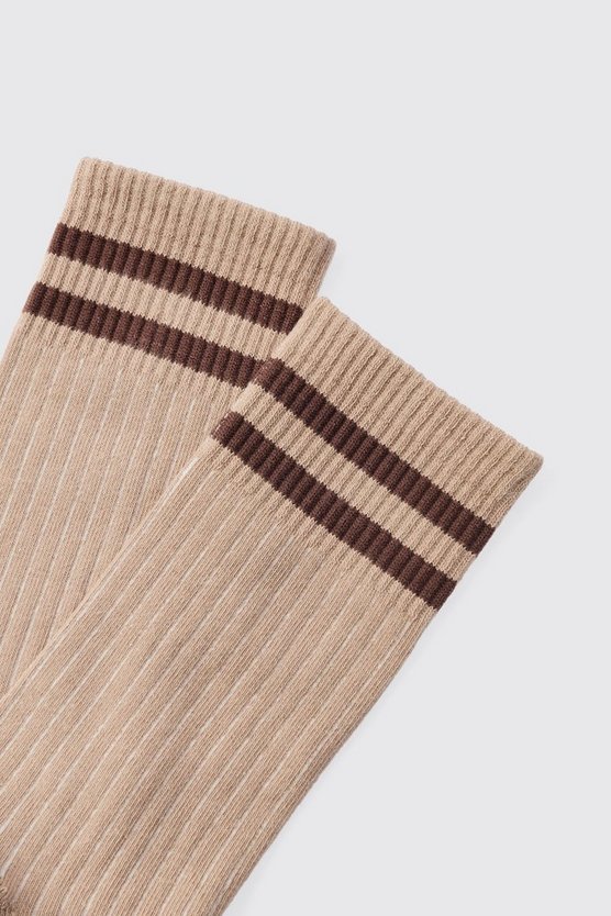 Gestreifte Socken in Waffeloptik