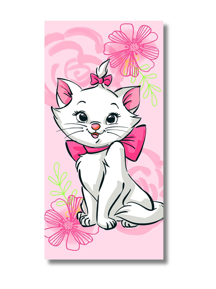 Disney Strand-/Badetuch Disney Marie Aristocats - (L) 140 cm x (B) 70 cm in Rosa günstig kaufen 140