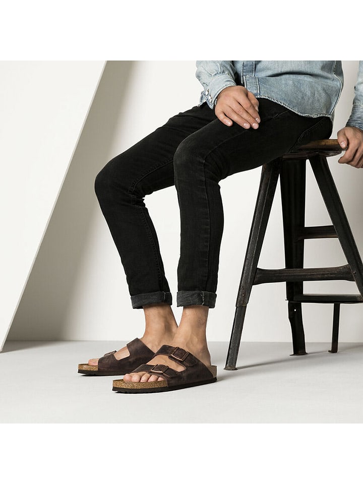 Birkenstock Leder-Pantoletten 