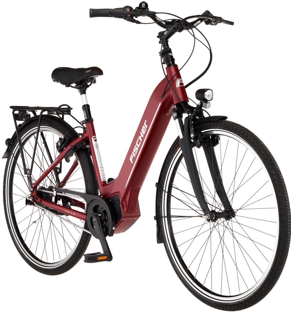 FISCHER Fahrrad E-Bike CITA 5.0i - Sondermodell 504 44, 7 Gang Shimano NEXUS Schaltwerk, Mittelmotor, 504 Wh Akku