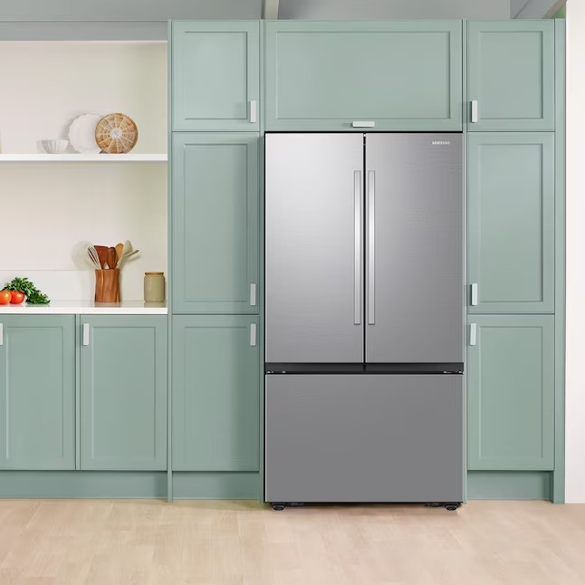 Samsung Mega Capacity 31.5-cu ft Smart French Door Refrigerator with Dual Ice Maker (Fingerprint Resistant Stainless Steel) ENERGY STAR