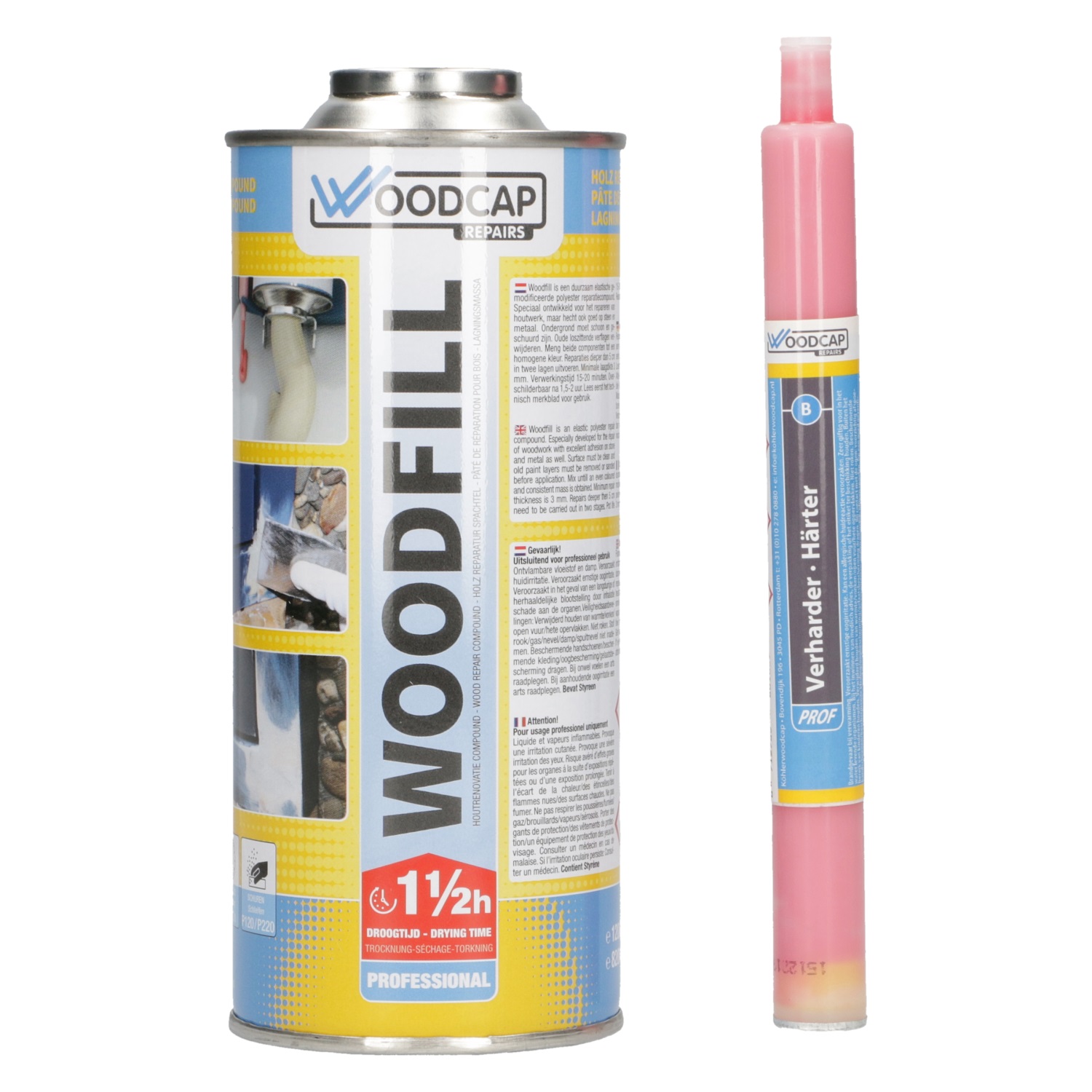 Köhler Woodcap 497000 Chit de lemn cu întăritor, 2 componente, bej