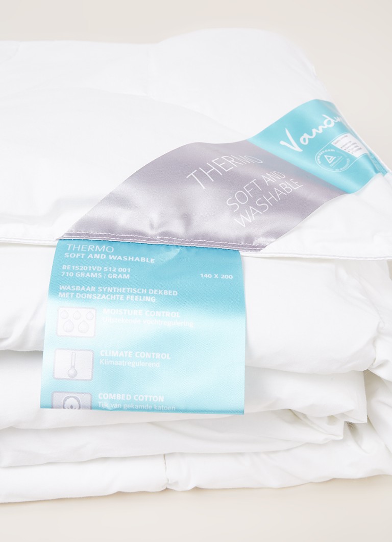 Couette Vandyck Thermo en coton peigné avec un garnissage en microfibre de polyester siliconée