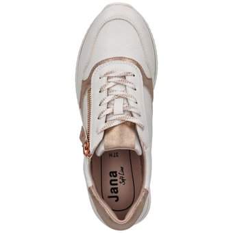 Jana Sneaker Schnürer in weiß