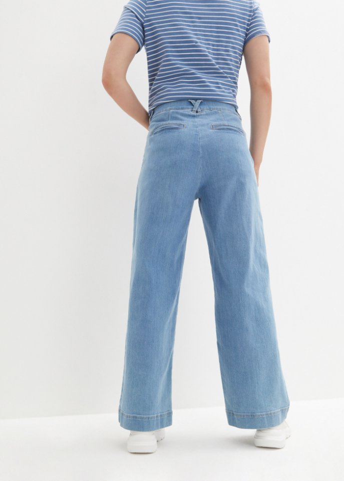 Marlenejeans mit Bundfalten und Bequembund
