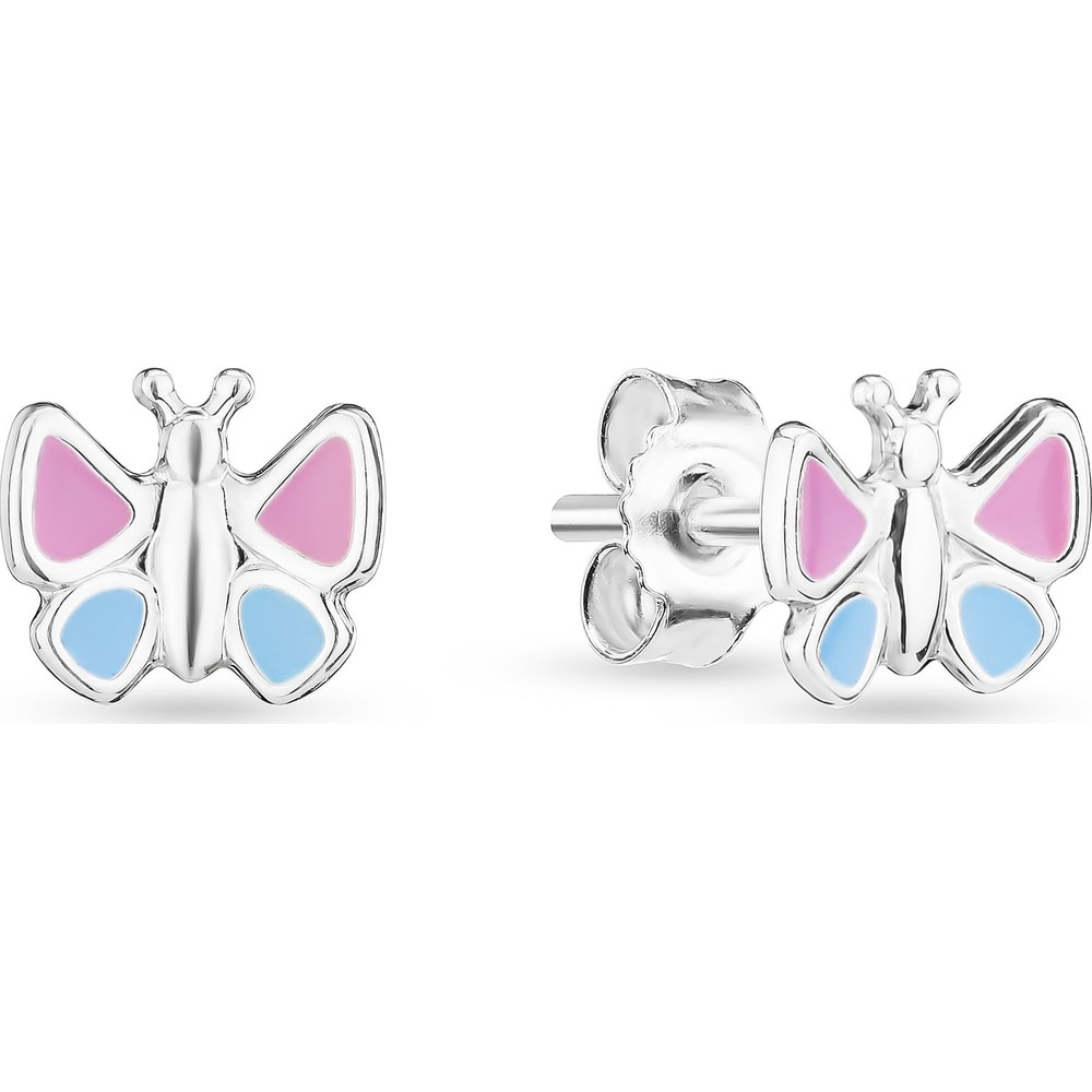 FAVS Boucles d'oreilles à fermoir à poussette 925 Argent Boucles d'oreilles