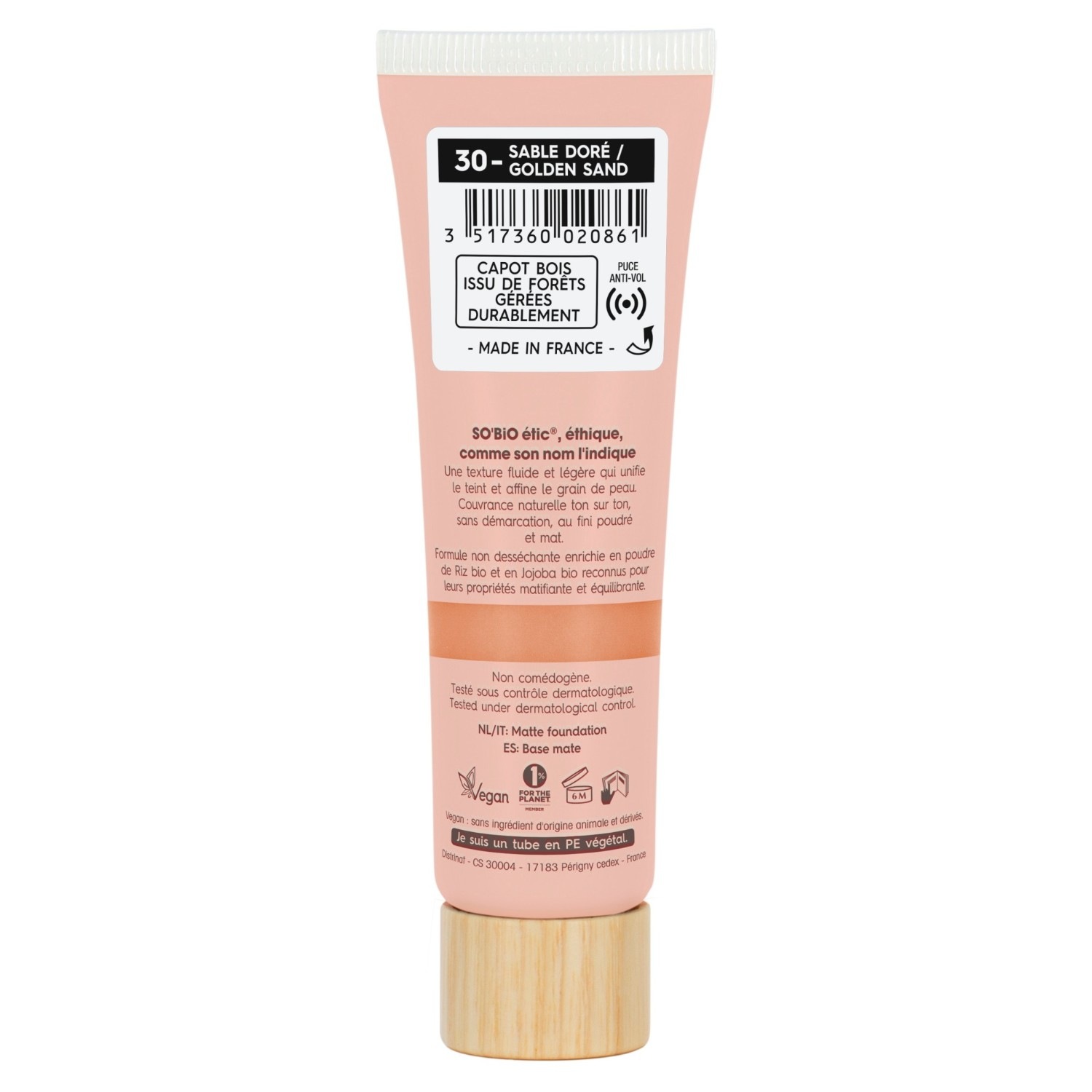 SO BiO étic Mattifying Foundation, Matt Sensation