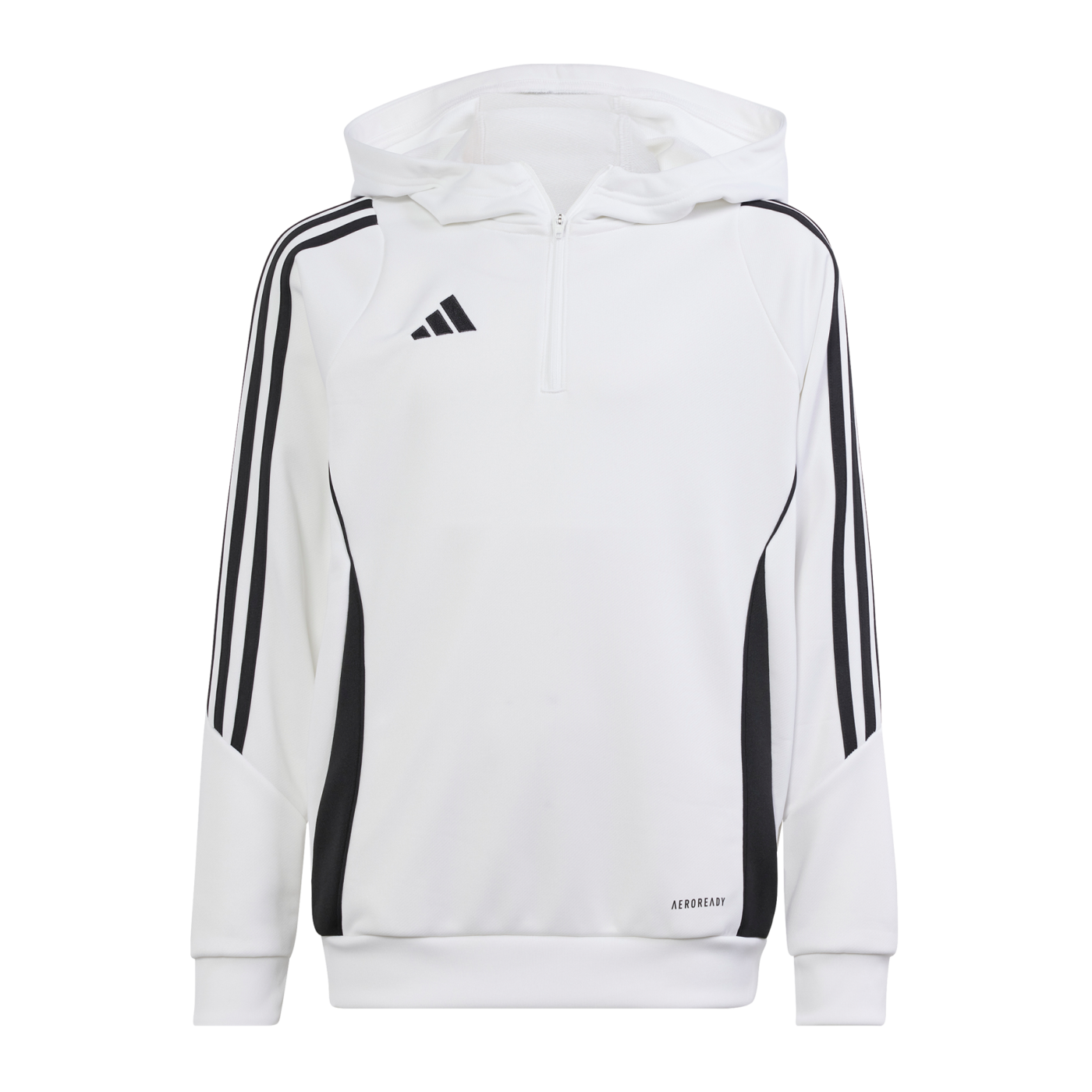 adidas Tiro 24 Training Hoody Kids Weiss Schwarz