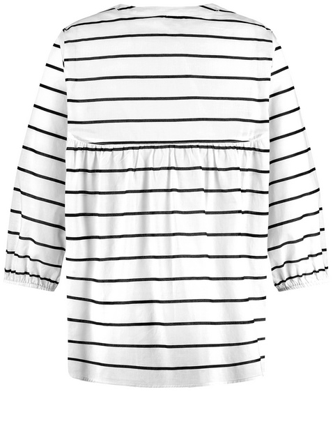 3/4 Arm Bluse aus Baumwoll-Voile