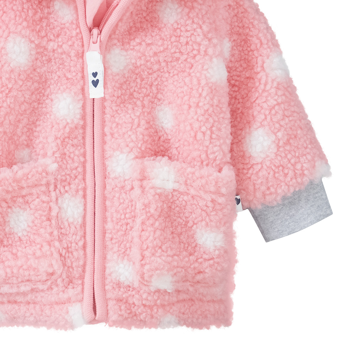 Baby Kuscheljacke aus Teddyplüsch
