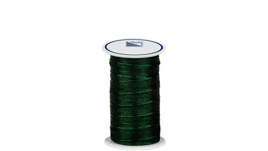 TRUBA Chiffonband mit Webkante 7mm x 5m tannengrün 5 m