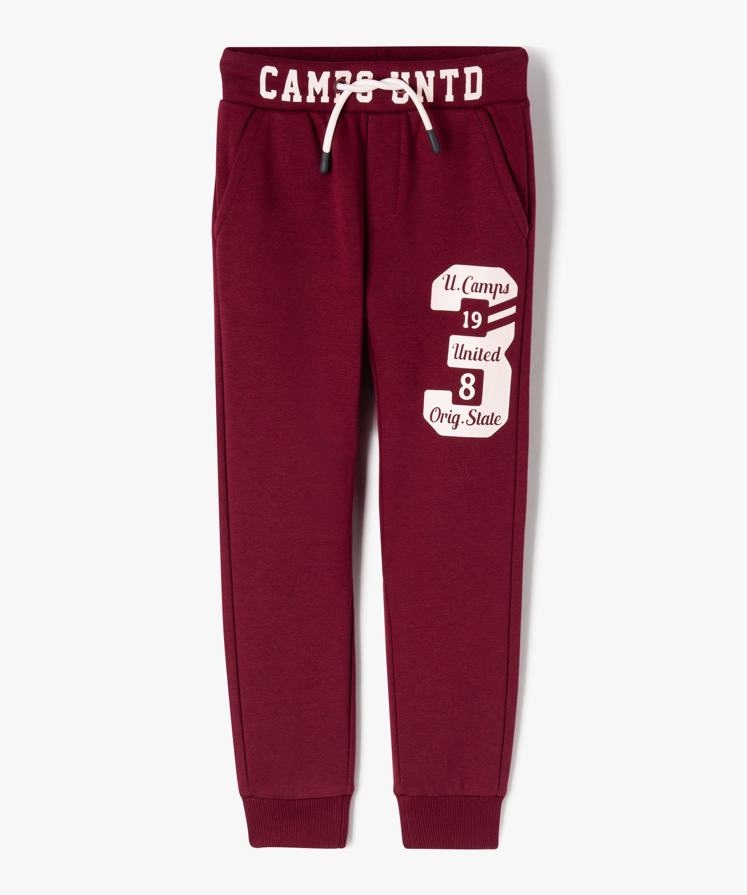 Pantalon de jogging imprimé Garçon - Camps United rouge fonce | GEMO