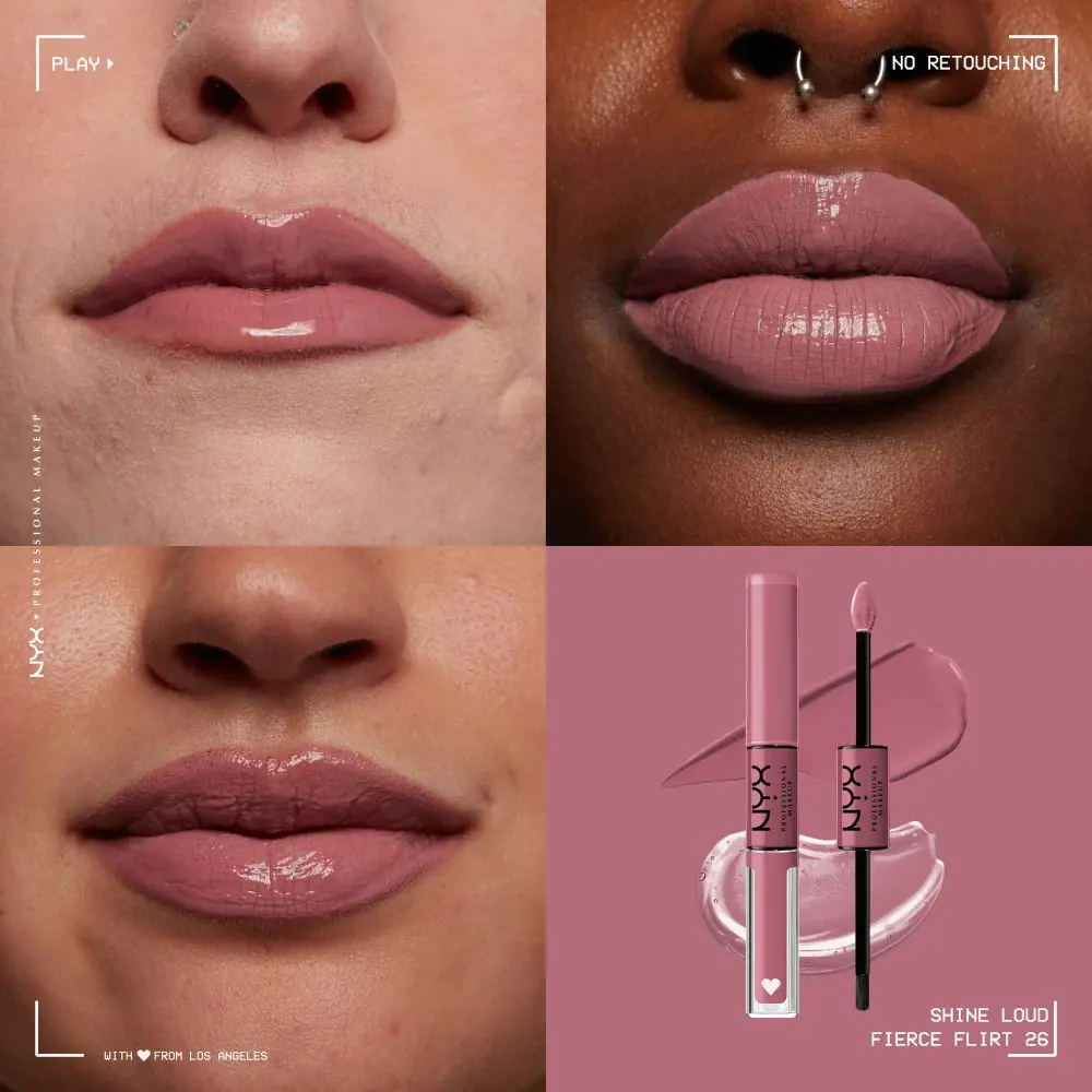 NYX Shine Loud Fierce Flirt dvostrani ruž za usne