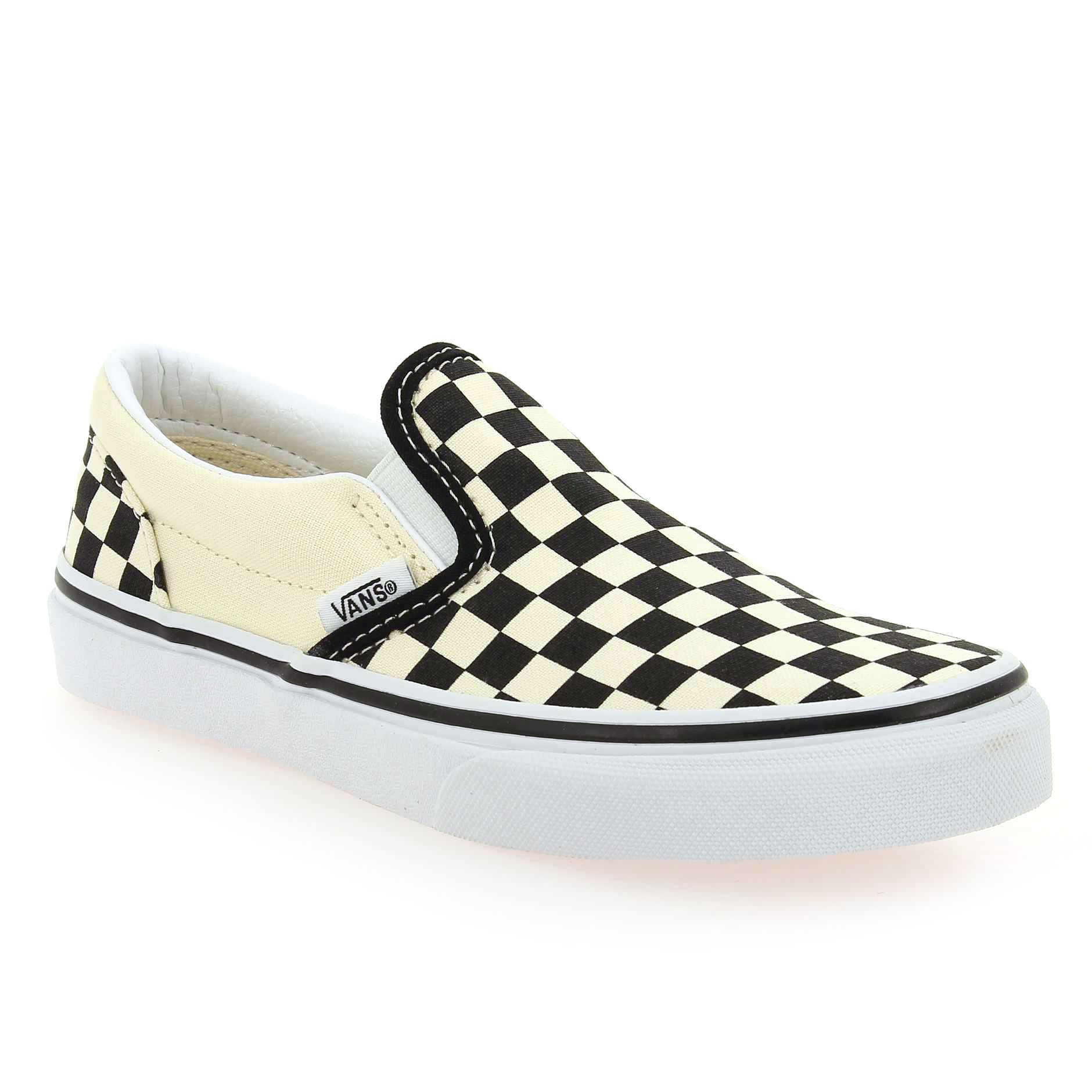 Vans  SLIP-ON KID - Blanc Noir