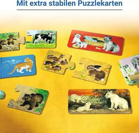 Tiere und ihre Kinder - Kinderspiel ab 2 Jahren