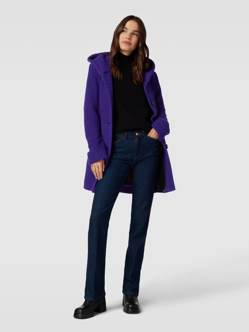 Jacke mit Knopfleiste in lila