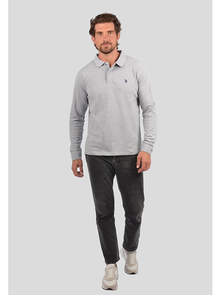 U.S. Polo Assn. Poloshirt in Grau günstig kaufen
