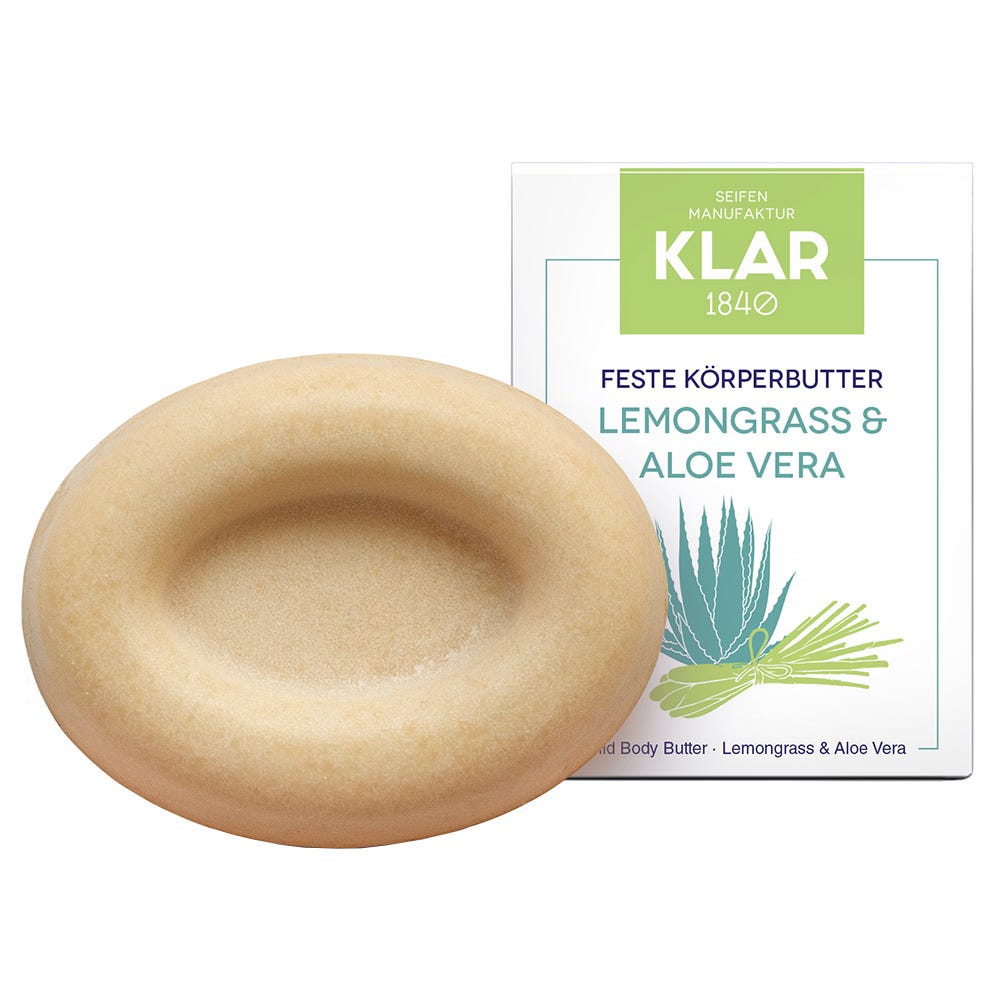 Klar's feste Körperbutter Lemongras & Aloe 60 g
