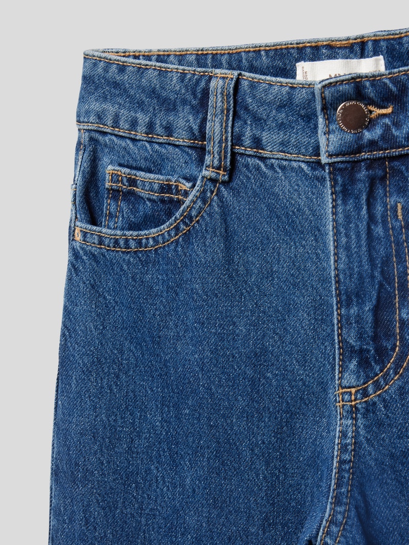 Wide Leg Jeans im 5-Pocket-Design in dunkelblau
