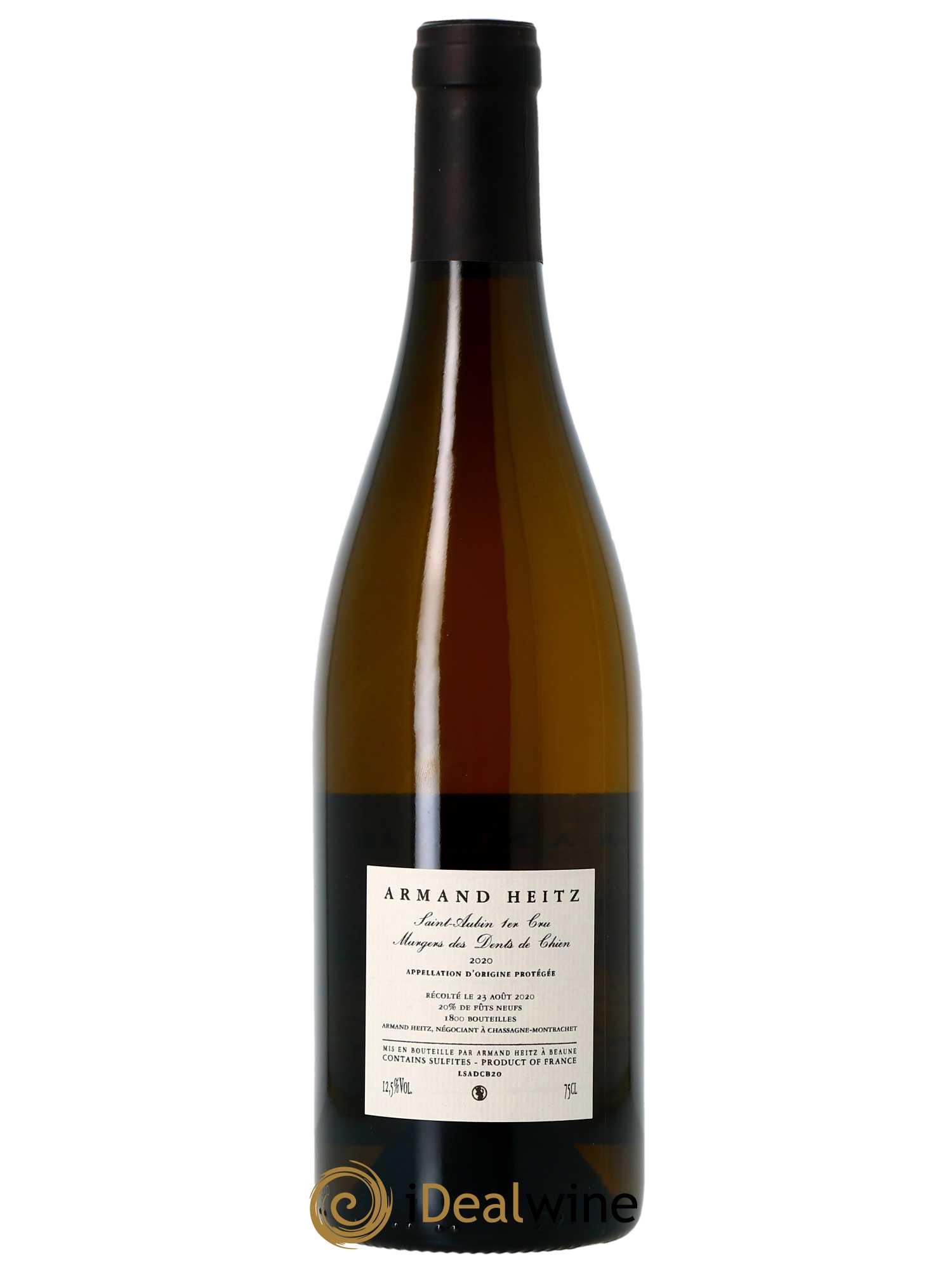 Saint-Aubin 1er Cru Dents de Chien Armand Heitz  2020 - Lot de 1 Bouteille
