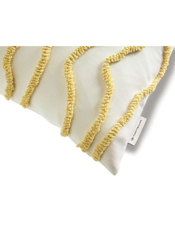 Tom Tailor Zierkissenhülle WAVY in Gelb günstig kaufen 45 x 45 cm