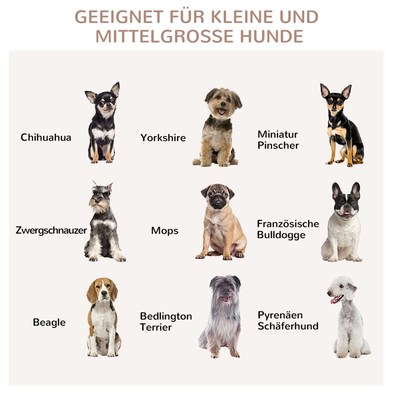 PawHut Hundekäfig, Tierkäfig aus Holz, Haustierkäfig für mittelgroße Hunde